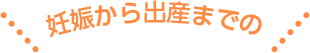 妊娠から出産までの